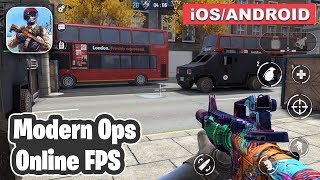 MODERN OPS ONLINE FPS  ANDROID  iOS GAMEPLAY [upl. by Ahtikal]