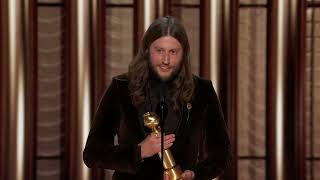 Ludwig Göransson Wins Best Score – Motion Picture I 81st Annual Golden Globes [upl. by Ehtylb159]