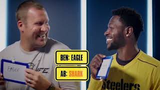 Ben Roethlisberger and Antonio Brown play the Newly Wed Game [upl. by Norted]