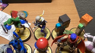 Quadruple Amiibo Unboxing Steve Alex Link amp Sheik [upl. by Sawyor]