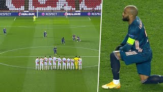 Lacazette takes the knee in front of Slavia Prague as Arsenal players make statement against racism [upl. by Carlina]