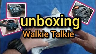 Walkie Talkie Quansheng UV5R plusUnboxing y no tengo ni pu idea de como funciona jajajaja [upl. by Fitting240]