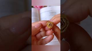 How To Make Flower Ring DIY 😱🥰🌹shorts viral [upl. by Terrie239]