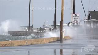 06182024 Rockport TX  Angry Gulf Crashing Waves [upl. by Aicena]