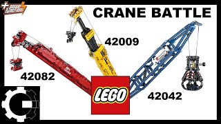 LEGO Technic CRANES Competition 42009 vs 42082 vs 42042 [upl. by Enailuj]