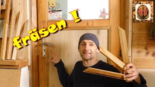 Holzzierleisten selber herstellen💫 Holzleisten für die Holztüre🚪 herstellen geht das😉 [upl. by Eisdnyl]