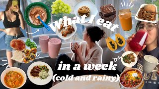 what I eat during a super cold and rainy week vegan [upl. by Fryd]