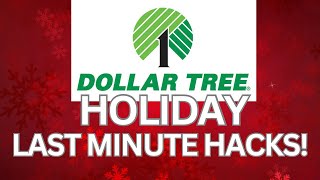 🎅🏻Last Minute Holiday Hacks Dollar Tree Christmas Tips [upl. by Maer]