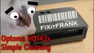 Optoma HD143X DLP Projector  Simple Cleaning for Flickering Image [upl. by Ludewig]