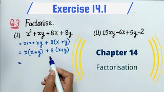 Exercise 141 Question 3 class 8th Maths NCERT Ch14 Factorisation  Ex 141 Q3 Class 8 [upl. by Allit]