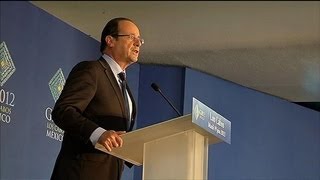 G20  les objectifs les plus importants ont été atteints selon Hollande [upl. by Culley926]