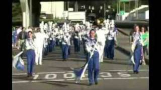 Potter Band Cheerleaders and fans march to Patterson Field [upl. by Camm81]