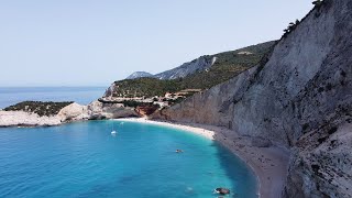 Porto Katsiki Lefkada Greece droneview [upl. by Ettenotna]