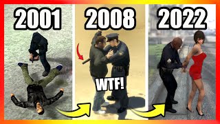 Evolution of BUSTED LOGIC in GTA Games 2001→ 2022 [upl. by Porche748]