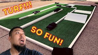 AWESOME RC CAR RACE TRACK IN MY DRIVEWAY [upl. by Niarbo]