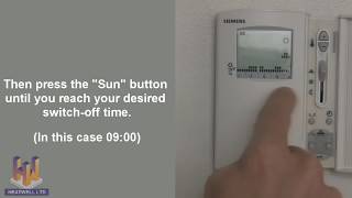 Heatwell Thermostat Programming Video for Siemens RDE20 [upl. by Park]