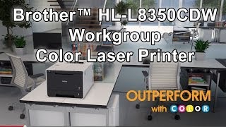 Wireless Color Laser Printer  Brother™ HLL8350CDW [upl. by Dora]