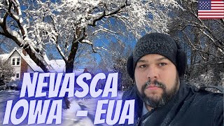 ⚠️ TEMPESTADE DE NEVE EM EM IOWA  ESTADOS UNIDOS [upl. by Niknar]