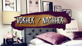 Schlafzimmer Dachschräge einrichten  Schlafzimmer Update enthält Werbung Wohnprinz [upl. by Burrill]