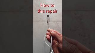 How to repair charger cable  How to fix USB cable shorts automation creative [upl. by Ahsinna]