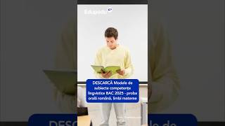 Citește mai mult pe Edupeduro BAC Shorts Competente Subiecte Oral Romana Bac2025 Model [upl. by Annasus914]