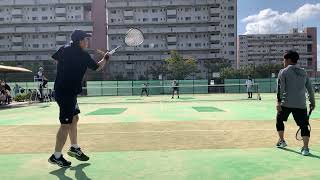 2024八尾市長杯親善大会団体戦予選 八尾市23堺市🎾松島•尾野④0山口•渡辺 113 [upl. by Aynahs]