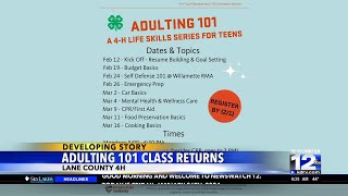 Adulting 101 class returns to Lane County [upl. by Nosreve869]