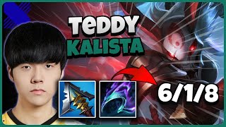 DRX Teddy Kalista vs KaiSa  1410 [upl. by Arella620]