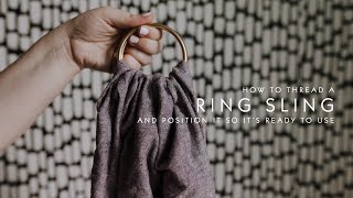 Ring Sling Tutorial How to Thread a Ring Sling  hopeampplum [upl. by Oremodlab]