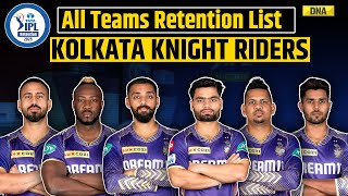 IPL 2025 Retention List KKRs List of Retained Players amp Their Salaries  KKR Retention List 2025 [upl. by Zined]