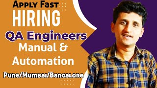 Testing Jobs For Fresher  Automation Testing Vacancies  Full Stack Developer  QA Jobs for Fresher [upl. by Wagshul]