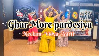 Ghar More Pardesiya Dance Cover  Kalank Dance on Ghar More Pardesiya  Salman saifi  Team Angels [upl. by Otaner]