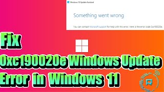 Fix 0xc190020e Windows Update Error [upl. by Akcira944]