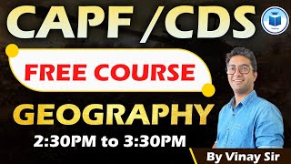 CAPF AC and CDS  Free Crash Course  Geography  Class 17  CivilsTap [upl. by Burrell]