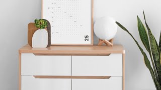 A Kickstarter Project We Love The Minimalists Wall Calendar Visualize Your 2025 [upl. by Ynaffit502]