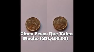 Moneda 5 Pesos 198519871988 Moneda Mexicana  Mexican Coin  Mexicaanse valuta  proof [upl. by Iohk]