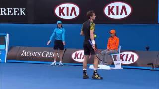 FULL MATCH 2013 Australian Open – Mens Singles Semi Finals Federer v Murray [upl. by Ylatan3]