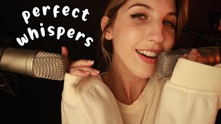 Perfect Breathy But Crispy Whispers ASMR [upl. by Euhsoj658]