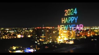 New Year in Boca Raton with a Mesmerizing Drone Lightshow [upl. by Nivahb]