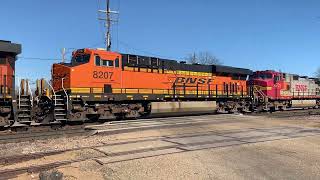 HD BNSF in the deep South Amory MS 31722 [upl. by Ebbarta86]