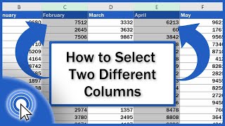 How to Select Two Different Columns in Excel at the Same Time [upl. by Lirpa]