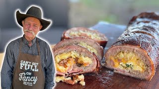 Epic Breakfast Fatty  Hearty Smoked Breakfast bestbreakfastever breakfast cowboybreakfast [upl. by Alfred663]