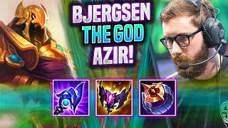 BJERGSEN IS A GOD WITH AZIR  TL Bjergsen Plays Azir Mid vs Tristana  Season 2022 [upl. by Yderf]