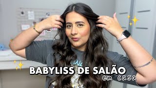 COMO FAZER BABYLISS DE SALÃO  PASSO A PASSO [upl. by Gnilhsa]