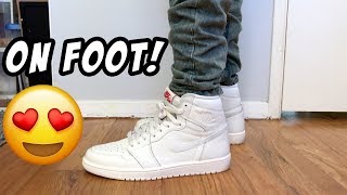 Nike Air Jordan 1 Premium Essentials Sail ON FEET [upl. by Shayla242]