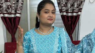 Anusuya Chakrabarti is live  cotton kurta set booking 7450941519 [upl. by Ahsratal]