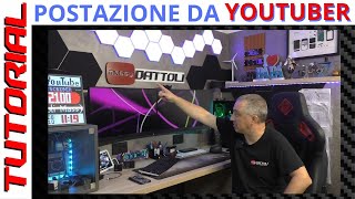 COME ho realizzato la mia postazione da YOUTUBER nello studio [upl. by Lalat]