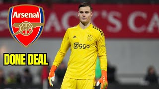 ARSENAL AGREE TO SIGN YOUNG AJAX GOALKEEPER [upl. by Capp]