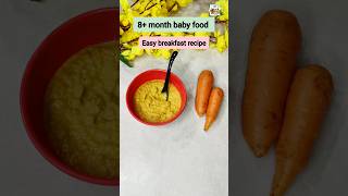 carrot halwa with jaggery for 8 month baby  healthy recipe for baby  baby carrot recipe shorts [upl. by Idonna]