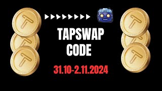 TapSwap Code 3110  2112024 [upl. by Blinny]